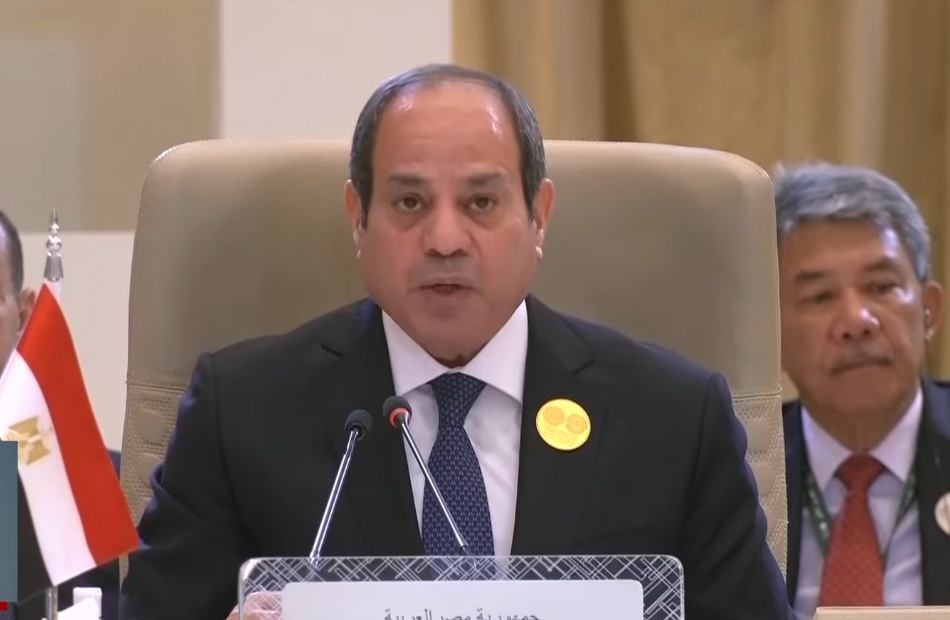 السيسي: مصر تحملت مسئولية إطلاق مسار السلام فى المنطقة منذ عقود