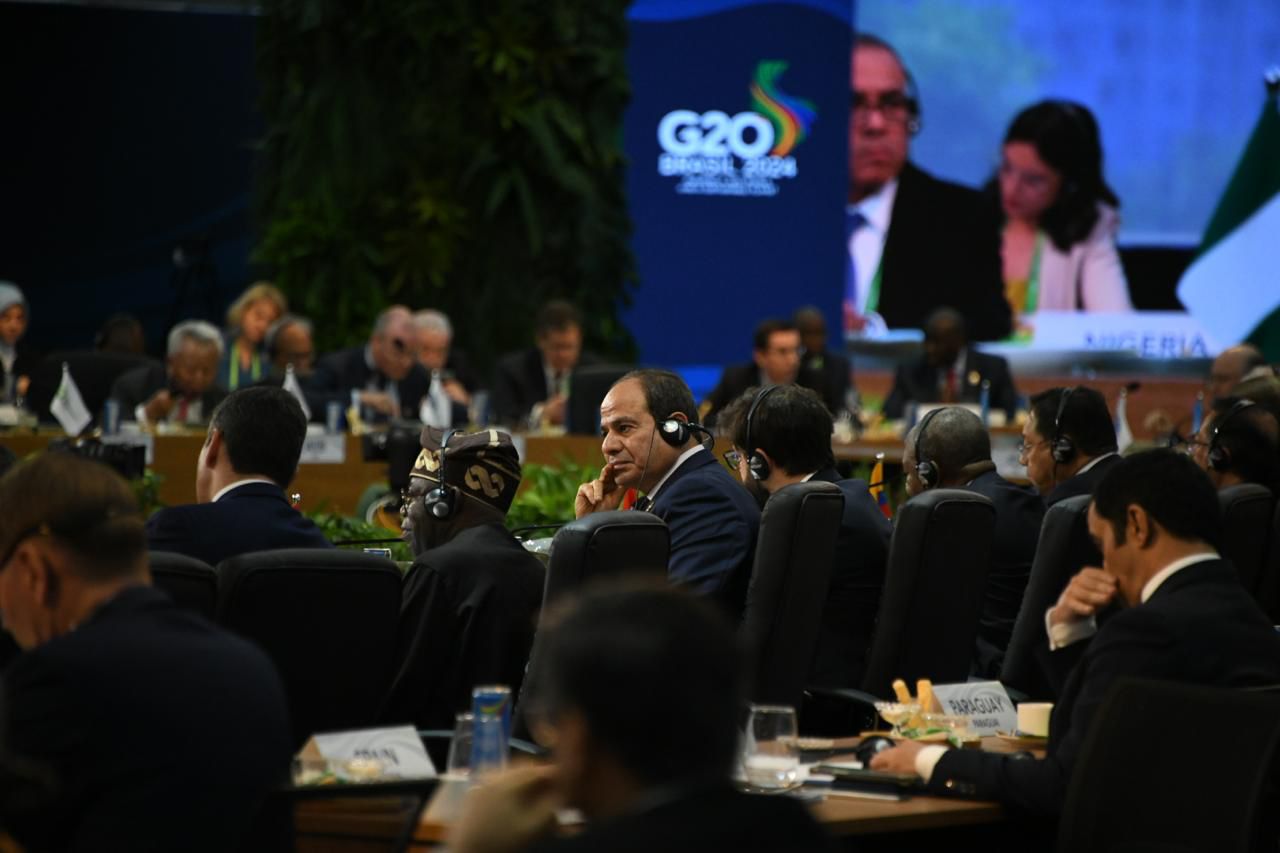 الرئيس السيسي يثمن جهود الرئاسة البرازيلية لمجموعة العشرين