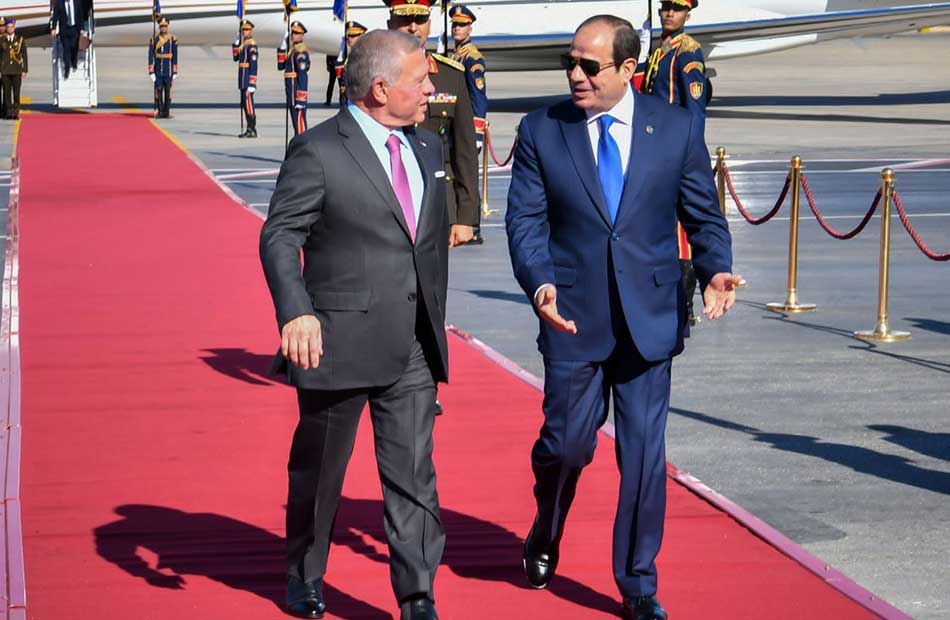 العاهل الأردني يؤكد تقدير بلاده للجهود المصرية لوقف إطلاق النار وإنفاذ المساعدات إلى غزة العاهل الأردني يؤكد تقدير بلاده للجهود المصرية لوقف إطلاق النار وإنفاذ المساعدات إلى غزة