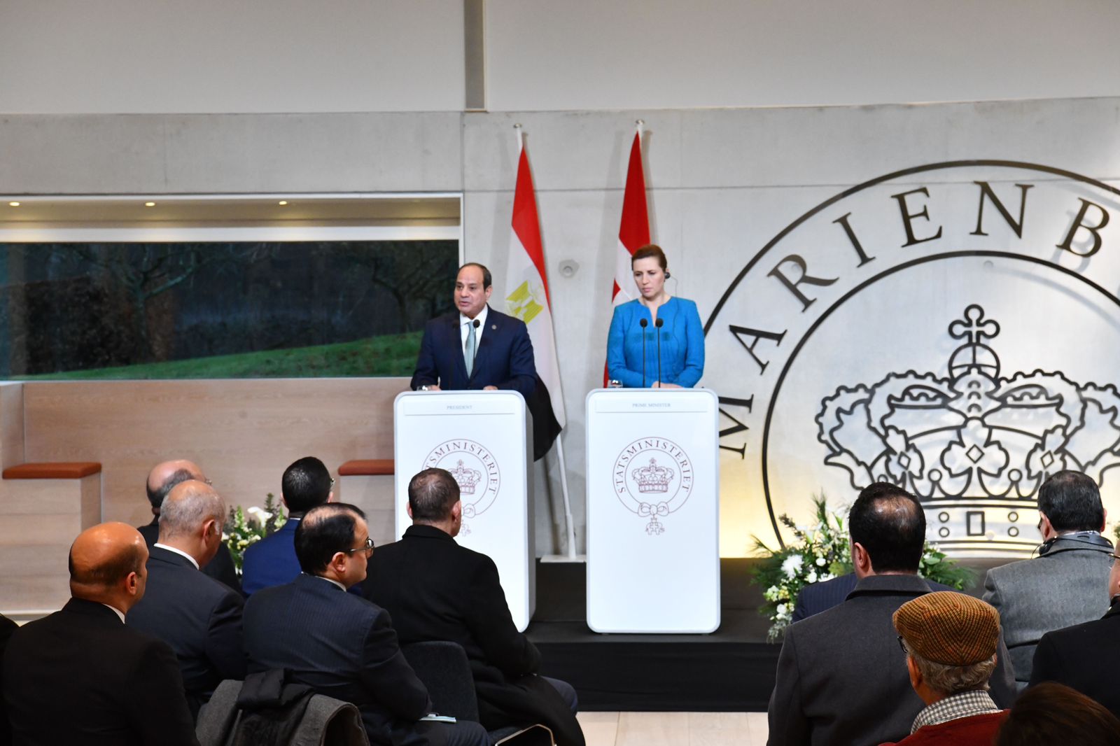 الرئيس السيسي يعرب عن مدى اعتزازه بروح الصداقة والتعاون بين مصر والدنمارك