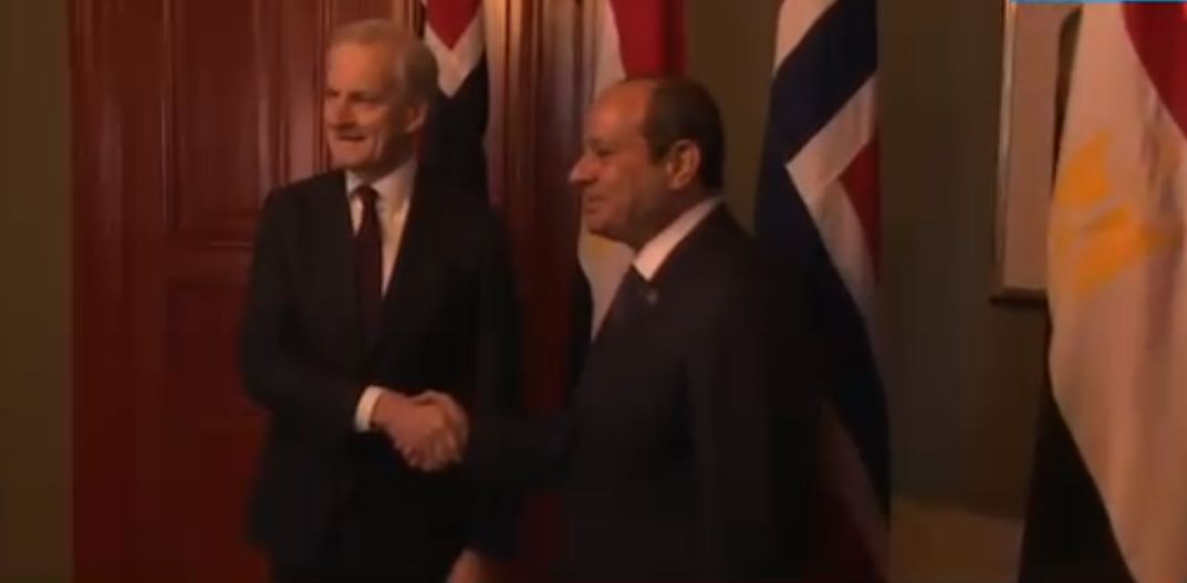 الرئيس السيسي ورئيس وزراء النرويج يشهدان التوقيع علي مذكرة تفاهم لتدشين آلية للتشاور السياسي