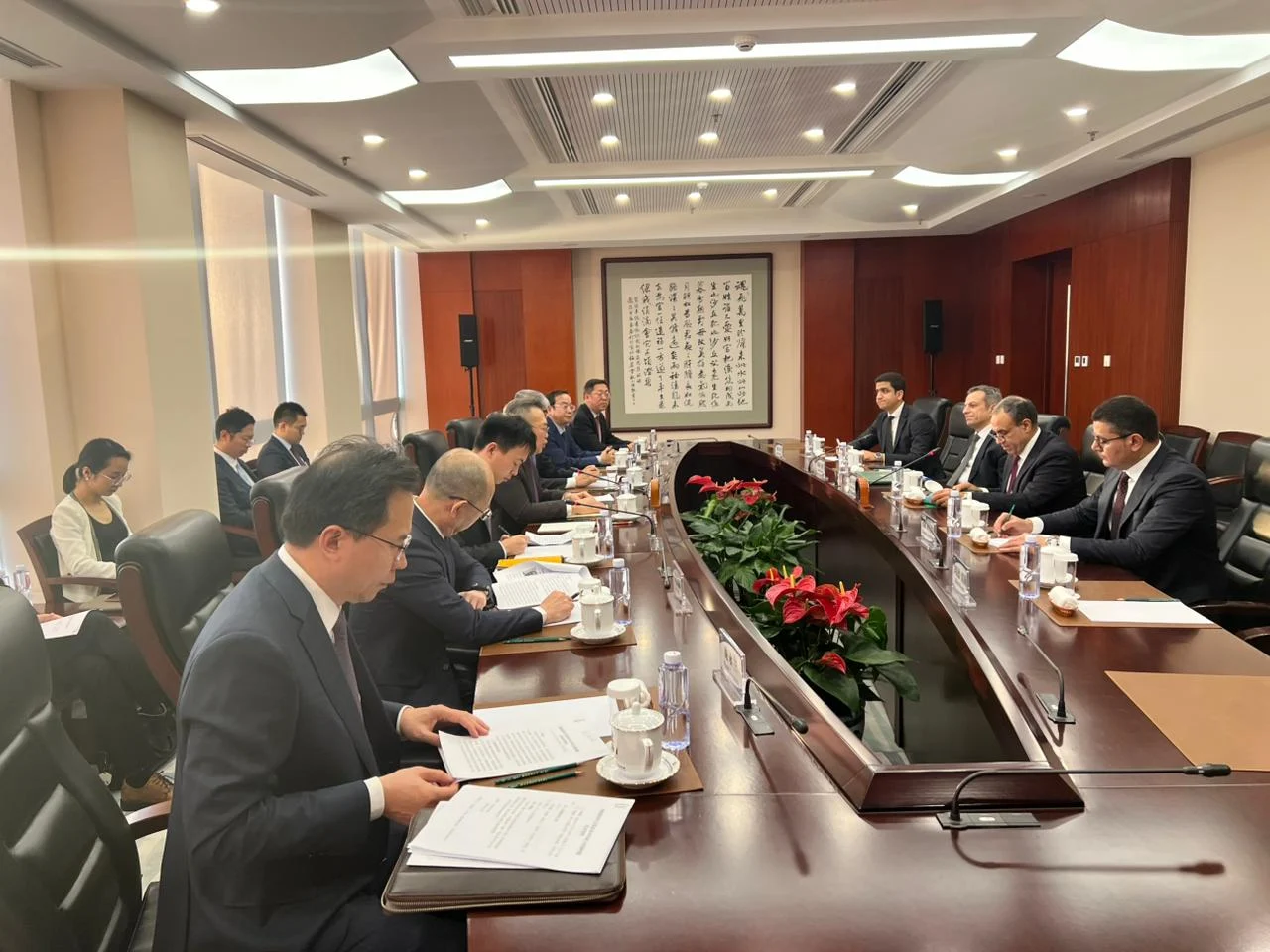 وزير الخارجية يستعرض مستجدات الأوضاع بالشرق الأوسط مع الوفد الصيني