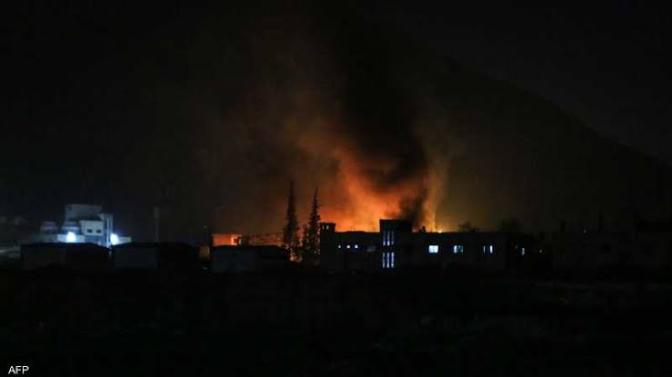 غارات إسرائيلية عنيفة بعدة مواقع للجيش السوري غارات إسرائيلية عنيفة بعدة مواقع للجيش السوري