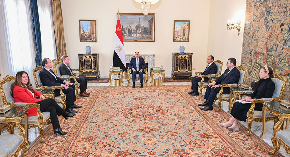 «تطورات الوضع في سوريا ووقف إطلاق النار بلبنان».. أبرز ماجاء بلقاء الرئيس السيسي والمسئولين الأمريكيين