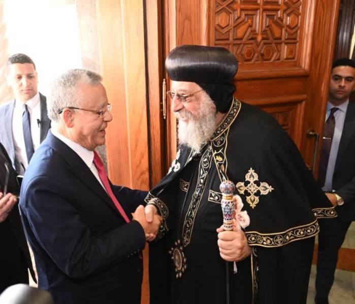 رئيس مجلس النواب يزور الكاتدرائية لتهنئة البابا تواضروس بعيد الميلاد المجيد رئيس مجلس النواب يزور الكاتدرائية لتهنئة البابا تواضروس بعيد الميلاد المجيد