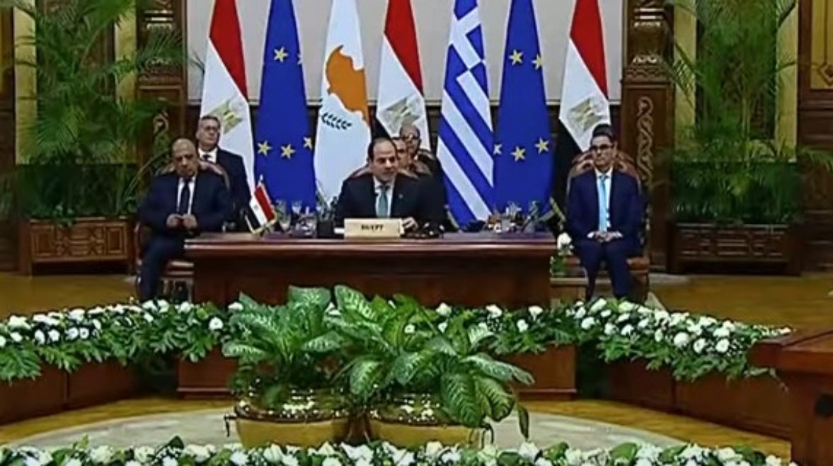 السيسي: شراكة مصر واليونان وقبرص نموذج للتعاون الإقليمي والاستقرار الاقتصادي