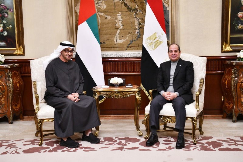 الرئيس السيسي يعرب عن سعادته بأستقبال سمو الشيخ محمد بن زايد آل نهيان الرئيس السيسي يعرب عن سعادته بأستقبال سمو الشيخ محمد بن زايد آل نهيان