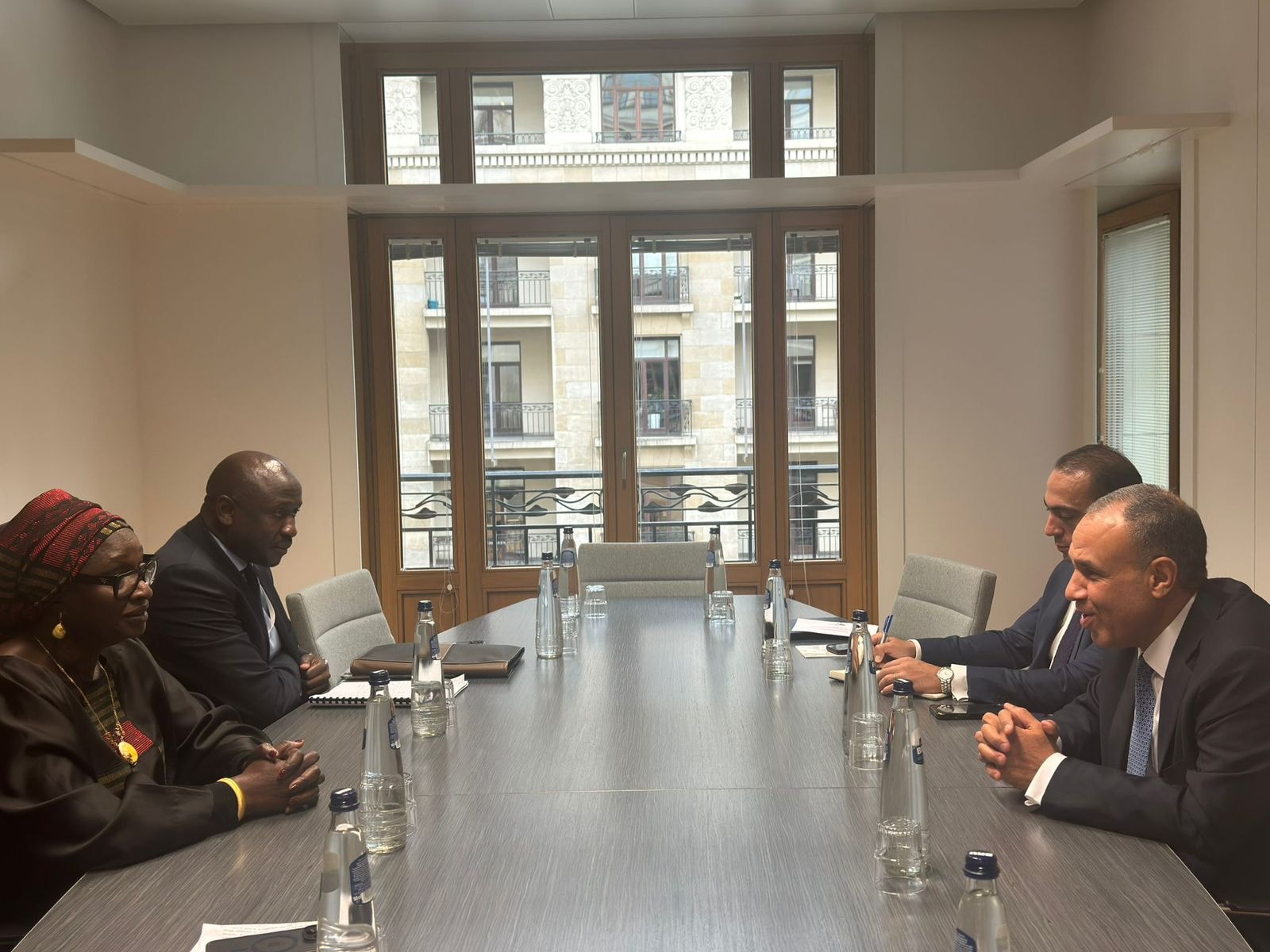 وزير الخارجية والهجرة يلتقى مع وزيرة التكامل الأفريقي والشئون الخارجية السنغالية