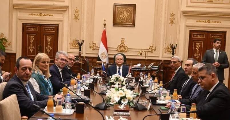المستشار الدكتور حنفي جبالي، رئيس مجلس النواب، يلتقي وفد العلاقات مع دول المشرق بالبرلمان الأوروبي