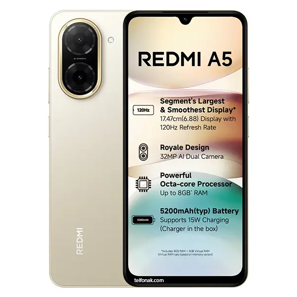 شاومي تطلق هاتف Redmi A5 الجديد بمواصفات قوية وسعر اقتصادي في مصر