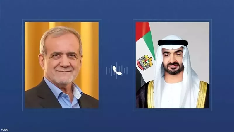 محمد بن زايد يؤكد تضامن الإمارات مع إيران ويدعو لخفض التصعيد في الشرق الأوسط