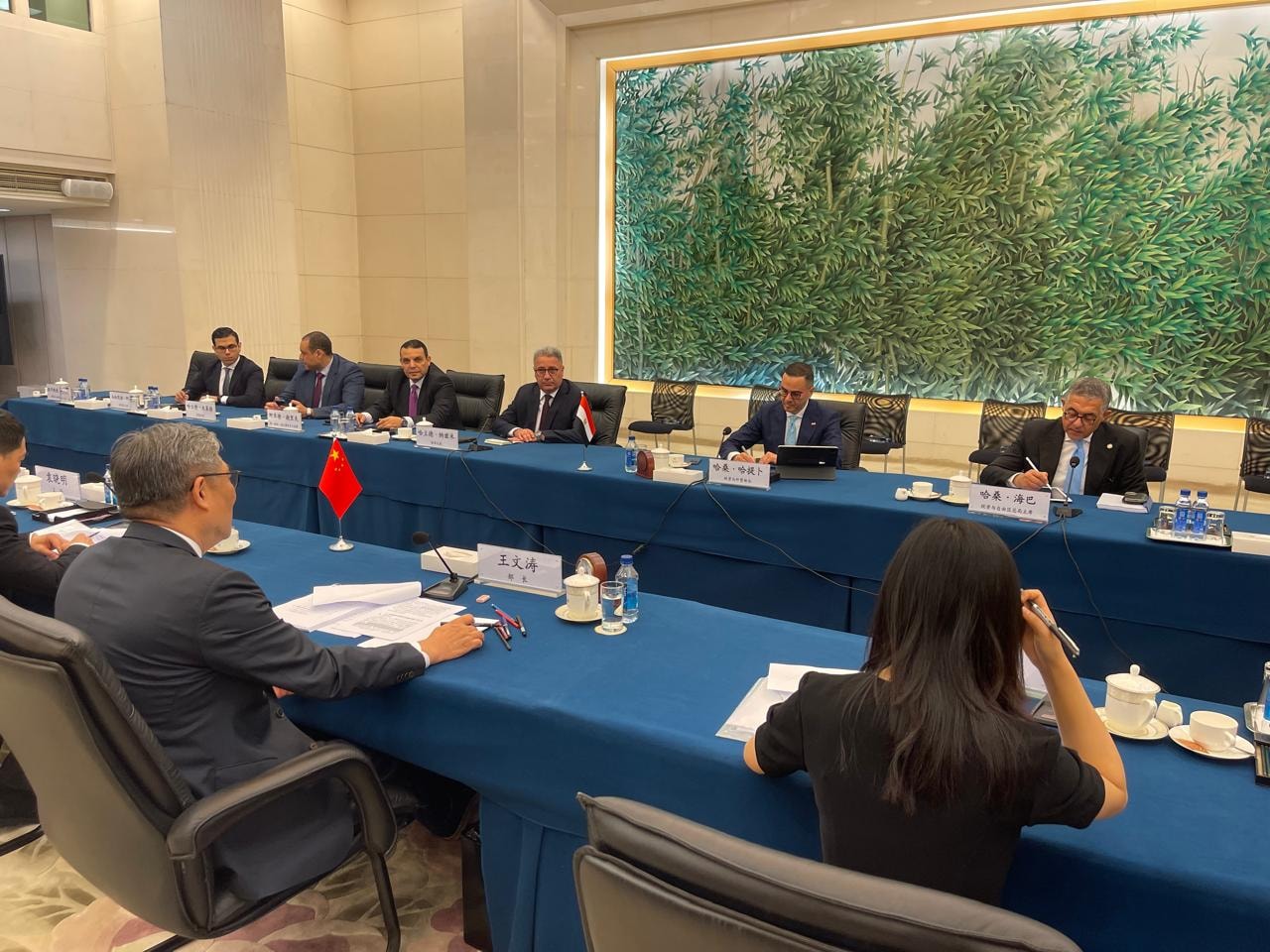 وزير الاستثمار والتجارة الخارجية يلتقي وزير التجارة الصيني لبحث سبل تعزيز العلاقات الاقتصادية والتجارية بين البلدين