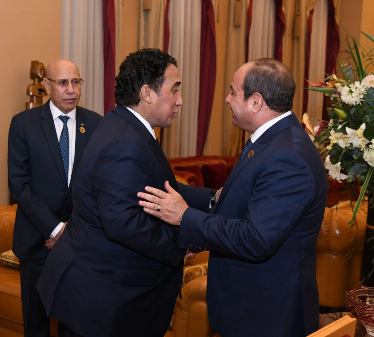 الرئيس السيسى يلتقى رئيسى موريتانيا والجابون و”المنفى” ورائد منطقة التجارة الحرة القارية الأفريقية