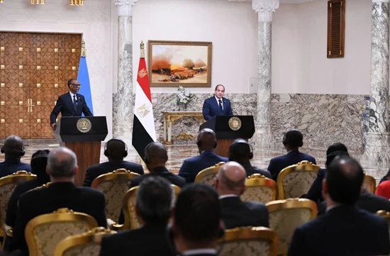 الرئيس السيسى لرئيس رواندا: مصر لن تقبل المساس بحقوقها المائية الرئيس السيسى لرئيس رواندا: مصر لن تقبل المساس بحقوقها المائية