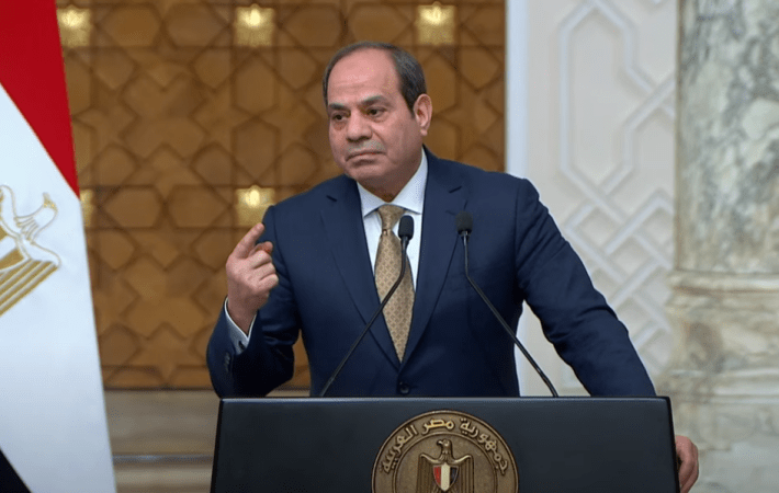 الرئيس السيسى يشدد على رفض مصر القاطع لأى محاولات لتهجير الشعب الفلسطينى