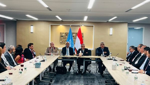 وزير الخارجية يلتقى مع المصريين العاملين فى الأمم المتحدة بنيويورك
