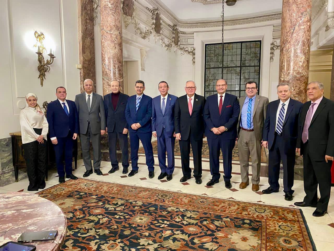 السفير د.سامح أبو العينين يكرم مجلس اداره رابطه العلماء المصريين في الولايات المتحدة وكندا