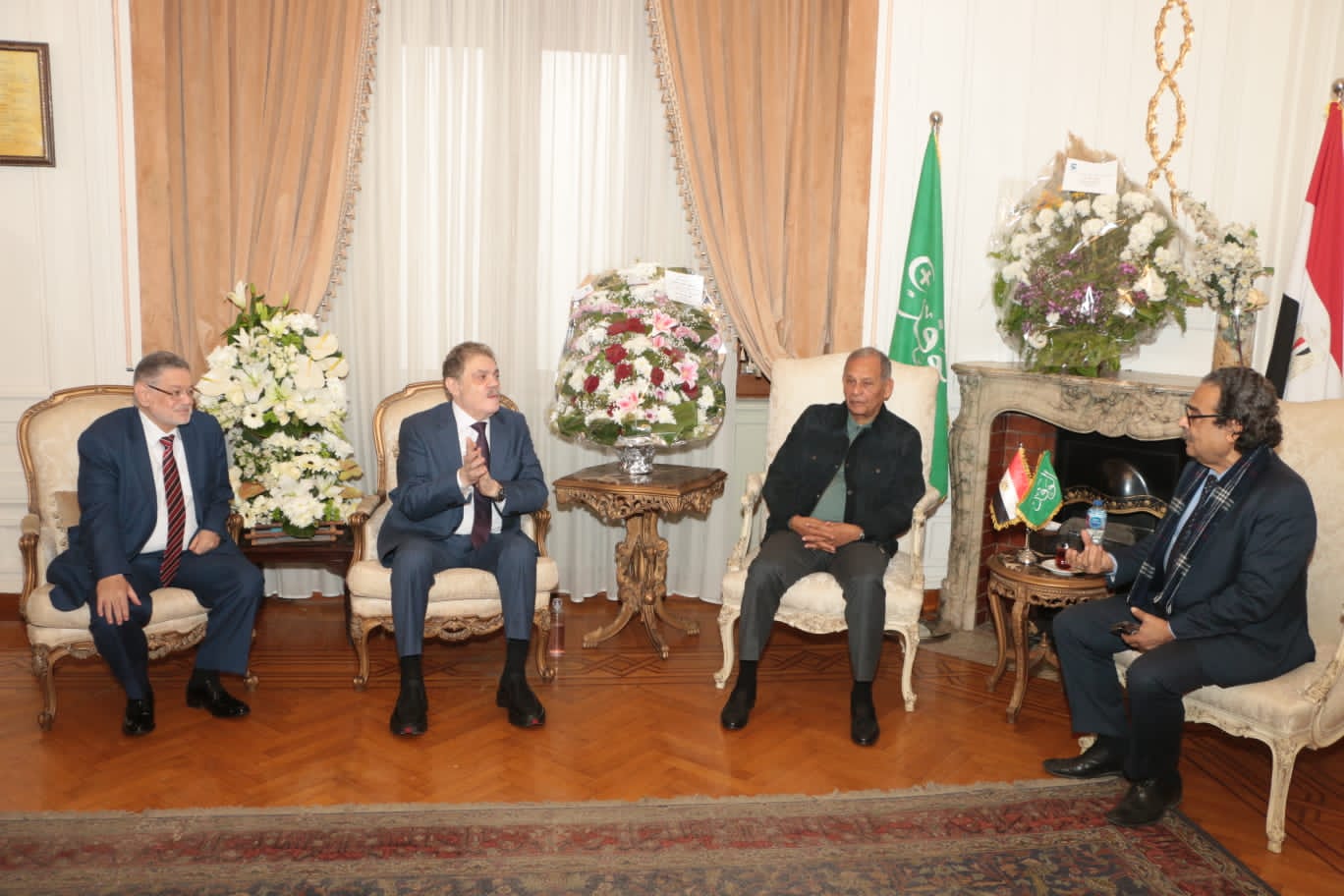 الدكتور السيد البدوي يستقبل رئيس حزب الإصلاح والتنمية