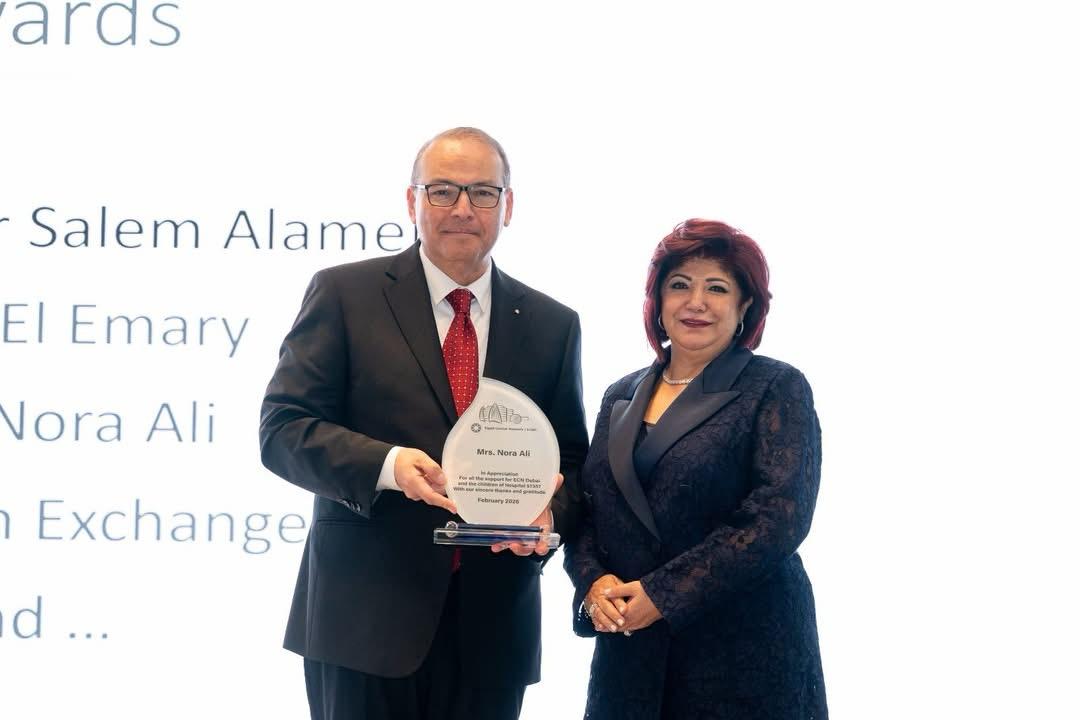 النائبة نورا علي تشارك في حفل دبي لشبكة مصر لمكافحة السرطان