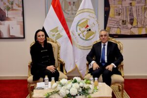 وزيرا العدل والتضامن الاجتماعي يبحثان تعزيز التعاون في عدد من مجالات العمل المشتركة جانب من اللقاء