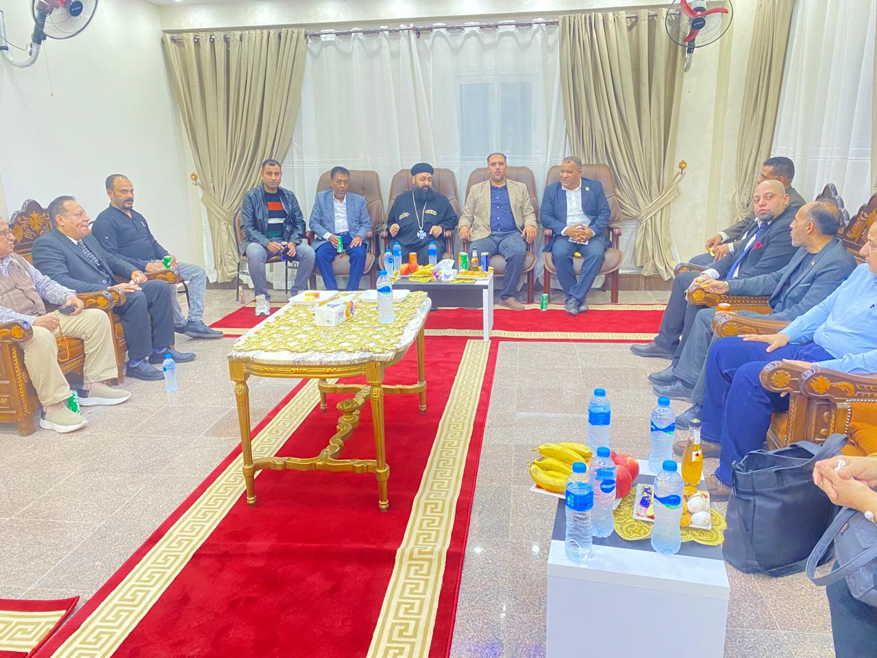 قيادات حزب الجبهة الوطنية بالسلام يهنئون الإخوة الاقباط بعيدهم