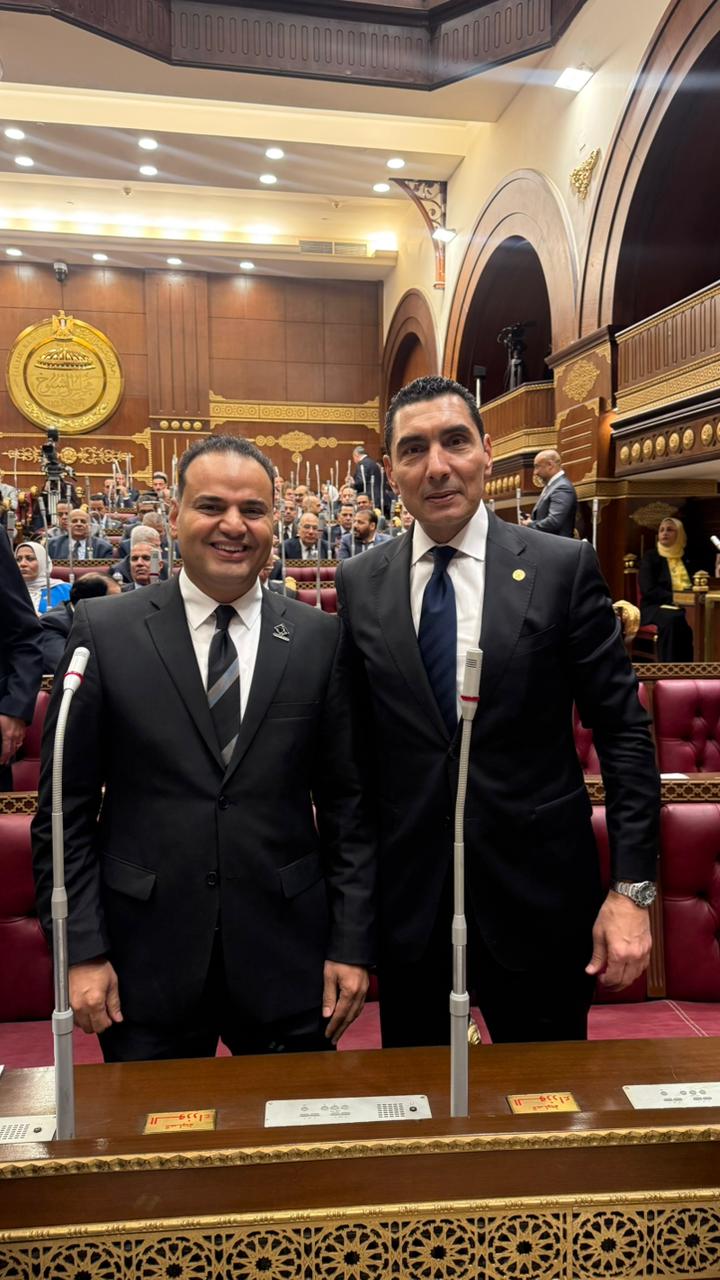 النائب الحسيني الليثي أمام وزير الشباب والرياضة في الجلسة العامة لمجلس الشيوخ لطلب مناقشة عامة لاستيضاح سياسة الحكومة بشأن تطوير المنظومة الرياضية والاستعداد لأولمبياد 2028