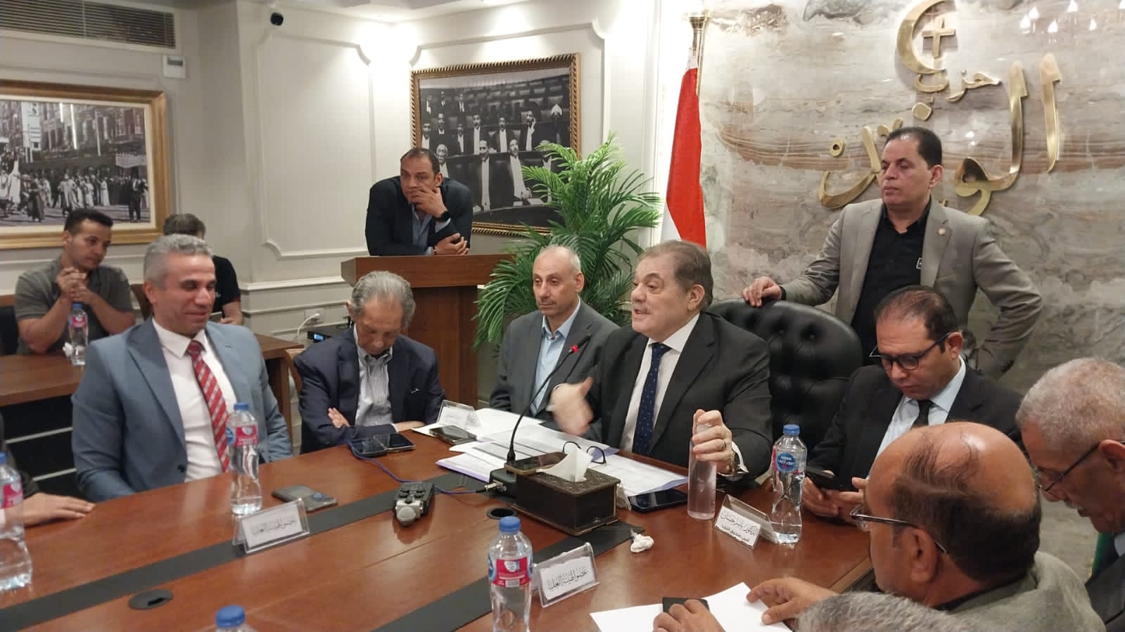 خلال لقائه بلجان بنى سويف والمنيا والإسماعيلية .. البدوى: استحداث نظام جديد للعضوية يميز بين المنتسبة والعاملة.. وإجراء انتخابات الهيئة العليا والمكتب التنفيذى خلال ٣ شهور