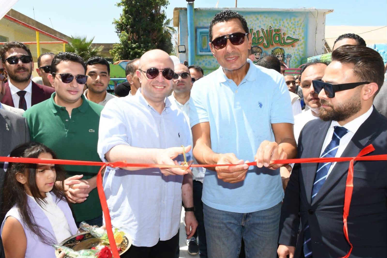 جوهر نييل ومحافظ الفيوم يفتتحان حمام السباحة بنادي المحافظة