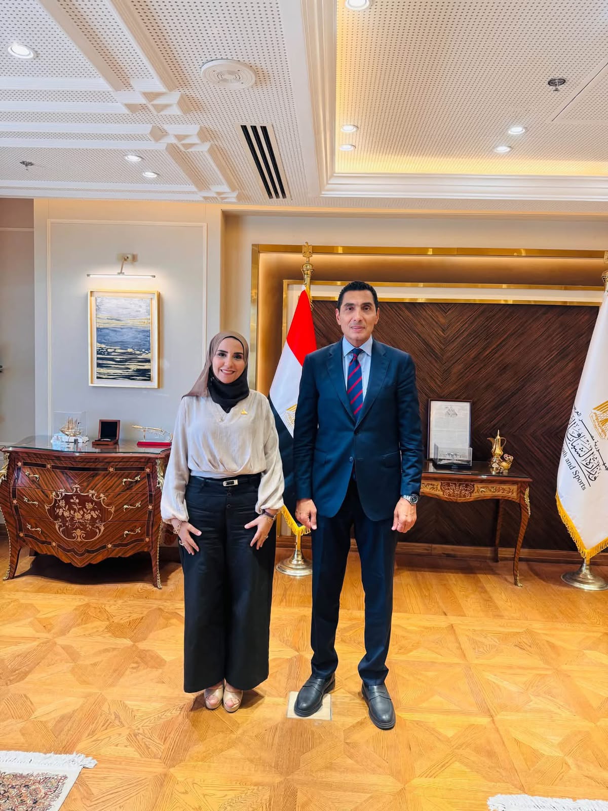 بعد لقاءها مع وزير الشباب .. النائبة ولاء هرماس: «مشروع الساحات الشعبية» فكرة خارج الصندوق.. ونتابع مطالب قطاع الشباب والرياضة بعد لقاءها مع وزير الشباب .. النائبة ولاء هرماس: «مشروع الساحات الشعبية» فكرة خارج الصندوق.. ونتابع مطالب قطاع الشباب والرياضة