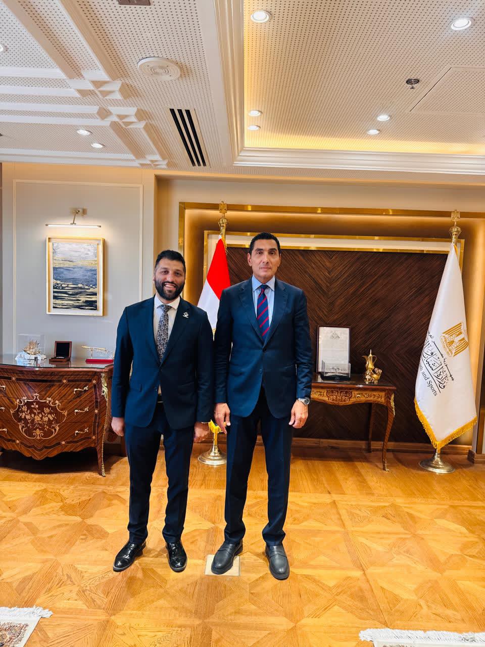نائب التنسيقية محمد عكاشة يبحث مع وزير الشباب والرياضة جهود تطوير مراكز الشباب بدائرة طلخا ونبروه نائب التنسيقية محمد عكاشة يبحث مع وزير الشباب والرياضة جهود تطوير مراكز الشباب بدائرة طلخا ونبروه