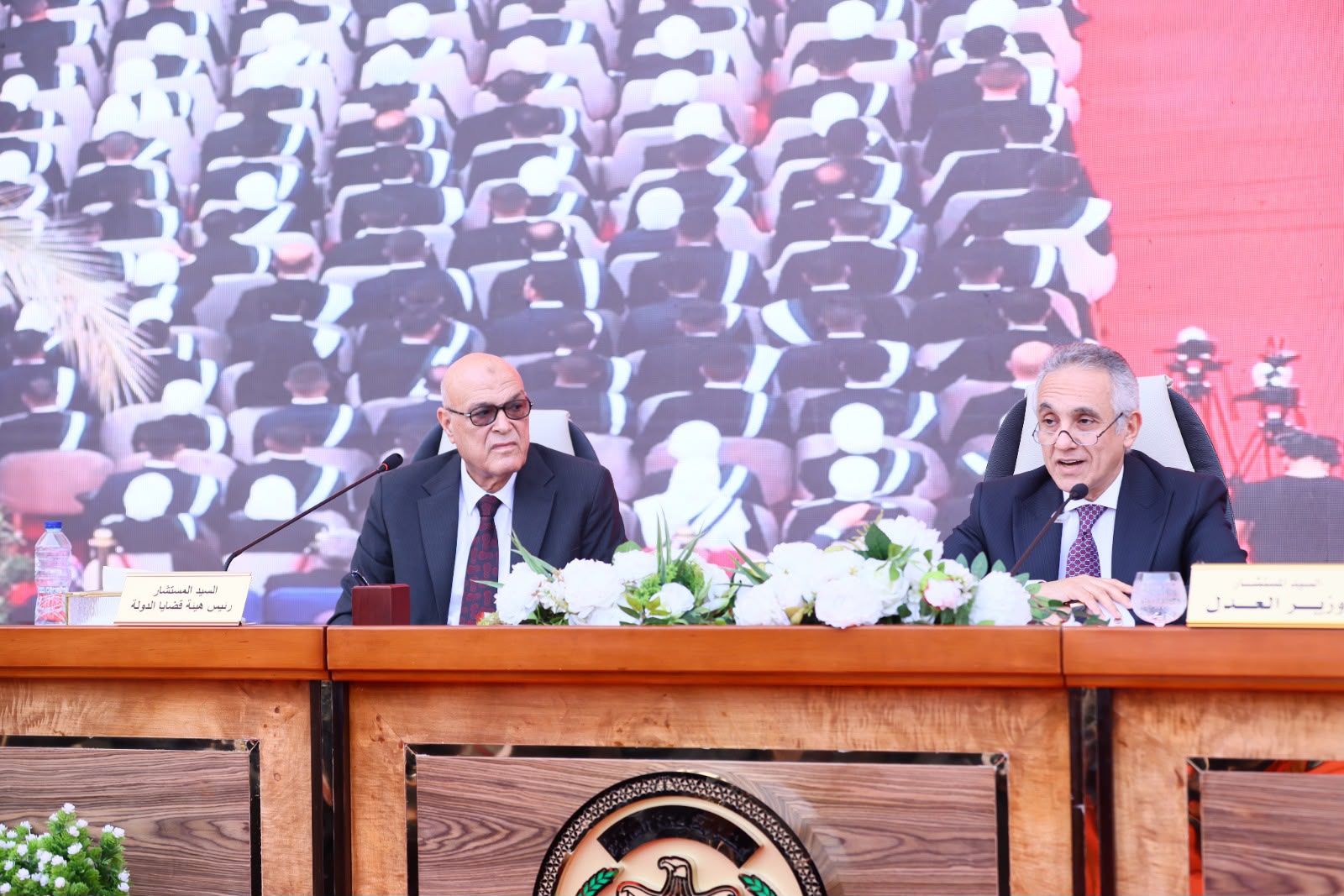 وزير العدل يشهد أداء اليمين القانونية للأعضاء الجدد بهيئة قضايا الدولة بحضور رئيس الهيئة وأعضاء المجلس الأعلى