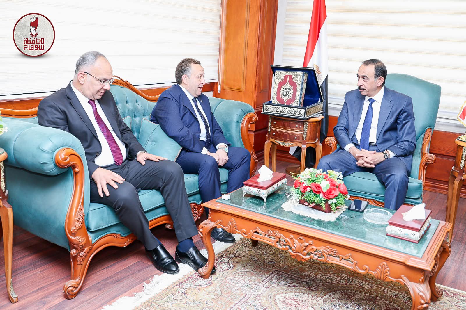محافظ سوهاج يستقبل النقيب العام لمهندسي مصر