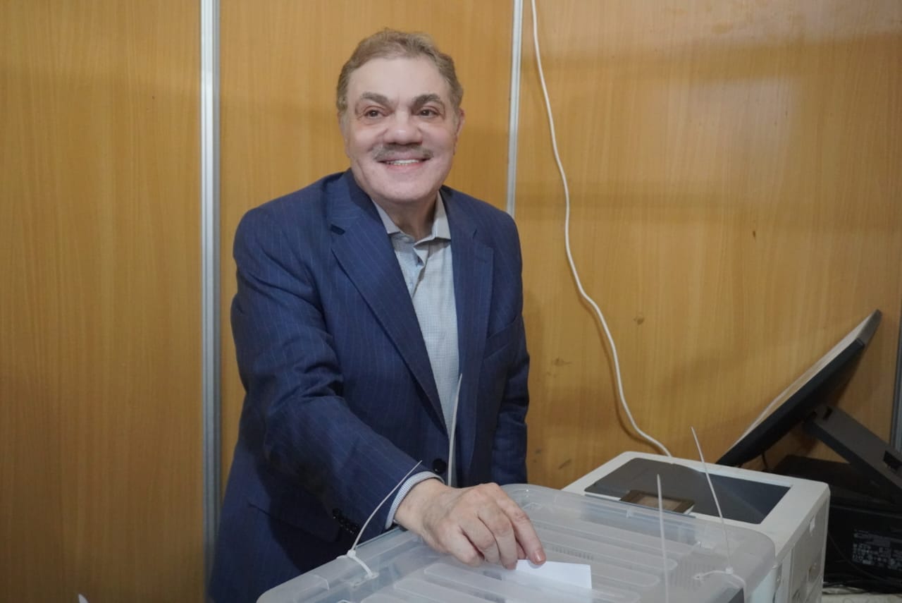 السيد البدوي يدلي بصوته في انتخابات الهيئة العليا لحزب الوفد